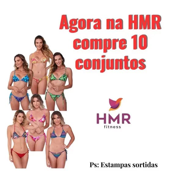 Kit 10 Biquínis de amarrar levanta bumbum