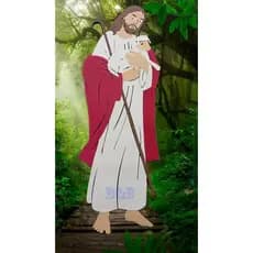 PAINEL JESUS EM EVA GRANDE LINDO.