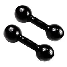 Par Halteres 1 Kg Cada Emborrachado Modelo Bola - Envio Imediato