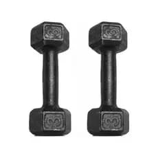 Par Halter Sextavado Pintado P/Musculação 3Kg cada