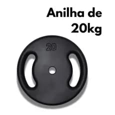 Anilha 20kg Pintada Musculação Treinamento Casa Levantamento Fitness