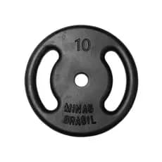 Anilha 10kg Pintada Ferro Fundido Profissional Peso Academia Casa Musculação Fitness