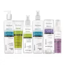 Kit Limpeza de Pele Facial Facial Profissional Vita Derm Skin Care Limpeza de Pele Facial