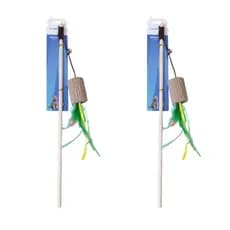 Vareta/Varinha Brinquedo Interativo para Gato com Guizo e Penas