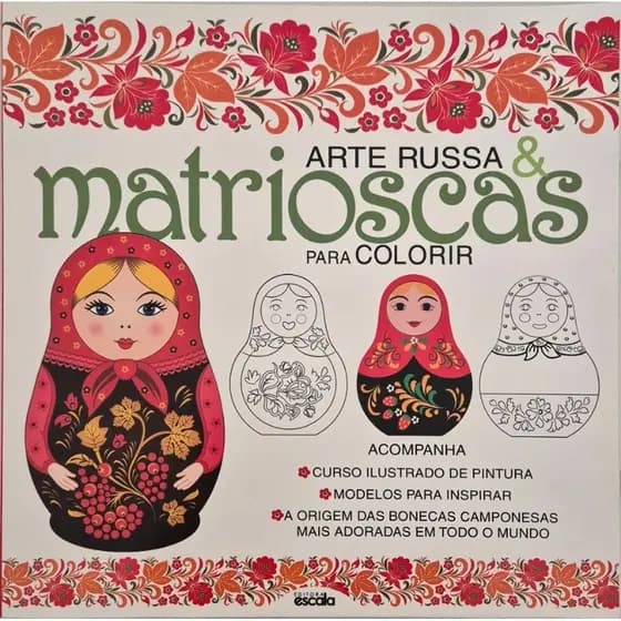 Livro para Colorir: Arte Russa & Matrioscas - Pintura/Adulto