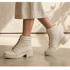 Coturno Feminino Bota Tratorada Macia-  COTURNO SPAIK