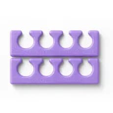Par de Separador de Dedos de Silicone - Cor Roxo com Glitter  - Talita Cardozo