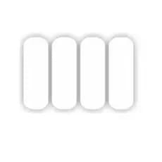 Kit Aplique Refletivo Capacete Moto Bicicleta - Branco