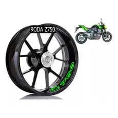 Adesivo Premium De Roda Interno Kawasaki Z Z750 750