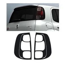 Par Aplique Mascara Negra Lanterna Fiat Uno Novo
