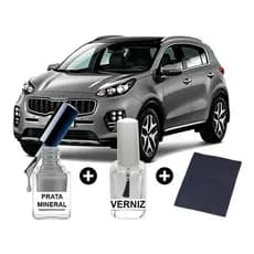 Tinta Tira Risco Automotiva Sportage Prata Mineral