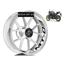 Adesivo Premium Interno Roda Moto Yamaha Mt03 Mt-03 Mt 03