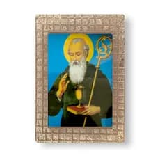 Quadro São Bento Decorativo com Vidro 20x15