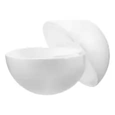 Bola Bolinha Isopor 150mm 15cm Branco De Encaixe   Decoração, Artesanato, Eventos e Festas 1 Unidade