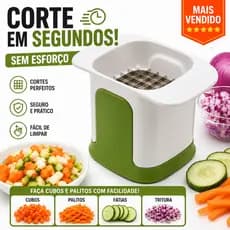Cortador De Legumes Manual Fatiador Cubos Cozinha Rápido Prático Multiuso