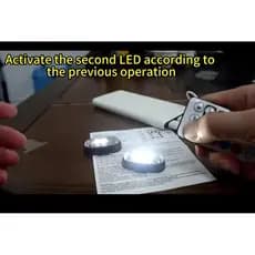 Kit LED RGB 2 Pares Controle Remoto Multicor