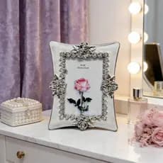 Moldura retro estilo europeu A decoração Da CASA Nova moldura de casamento Moldura gravada em prata