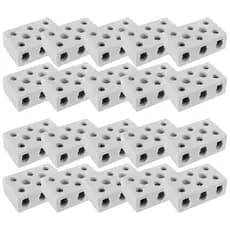 Conector Chuveiro de Porcelana Tripolar 50a 16mm 20un Branco sindal entrada energia atacado