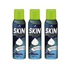 Kit 3 Espumas De Barbear Homens Skin Kelldrin 200ml 166gr