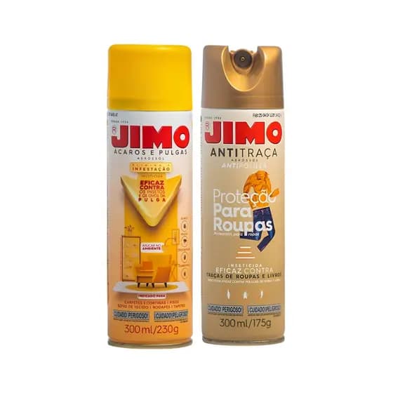 Kit Jimo Proteção Total Anti-traça + Mata Ácaros E Pulgas