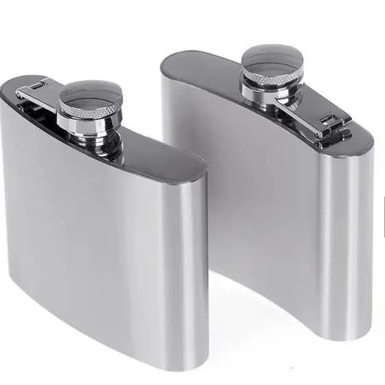 1PCS Cantil de Bolso Porta Bebidas Aço Inox