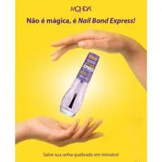 Nail Bond Express - Base Cola Unha Mohda 3FREE - Fixação Imediata