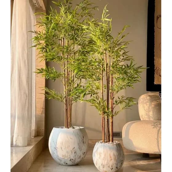 planta bambu chinês artificial 4 hastes 1.20 mts o vaso não acompanha o produto