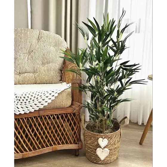 planta bambu artificial 4 hastes 1mt o vaso não acompanha