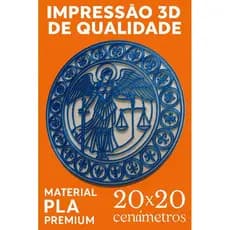 Guirlanda São Miguel Arcanjo 20x20cm Natal – Material Premium – Frete Grátis