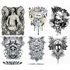 12 Estampas G DTF Caveiras alta resolucao para camiseta *pode-se aplicar com ferro de passar