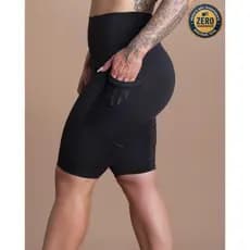Bermuda Fitness Feminina Ciclista Bolso Lateral Tela Moda Academia Treino DRB Modas