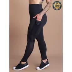 Calça Legging Cintura Alta Feminina Bolso Tela Lateral Academia Treino DRB Modas