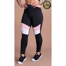 Calça Legging Feminina Fitness Academia Recorte Perna Moda Treino DRB Modas