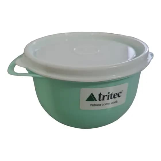 Pote De Plástico Redondo Multiuso Com Tampa 500 Ml Tritec