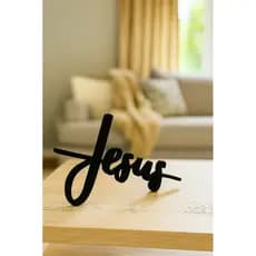 JESUS - Enfeite Letreiro Escrito Nome Jesus - Decoração