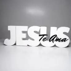 Jesus te ama - Letreiro Decorativo com nome de Jesus - JESUS CRISTO DEUS NOSSO SENHOR Cristão