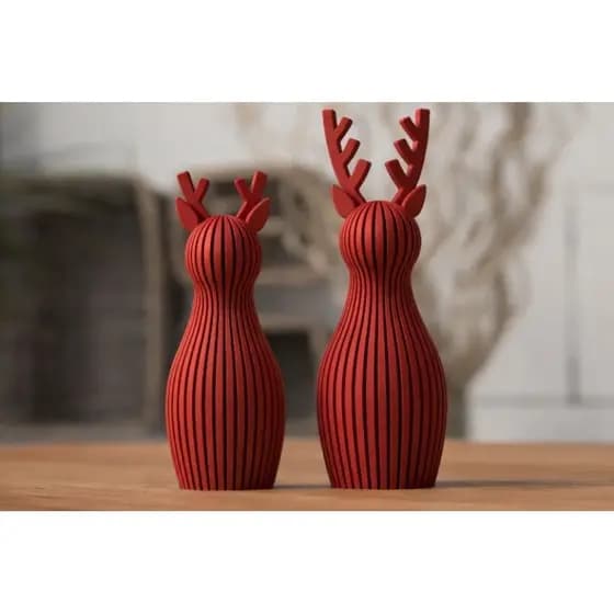 Escultura Decorativa de Rena – Natal Design Moderno e Elegante