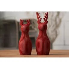 Escultura Decorativa de Rena – Natal Design Moderno e Elegante