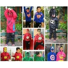 Blusa de frio / casaco infantil com capuz-máscara diverosos personagens Heróis