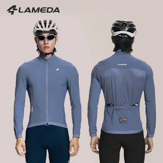 Jaqueta De Ciclismo Masculina Leve , À Prova De Vento E D'água , Chuva Para Bicicleta De Estrada Com 3 Bolsos , Zíper Du