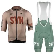 Roupas De Ciclismo Marrom Camisa Masculina De Manga Curta E Shorts Babadores Tecido Macio De Alta Qualidade Almofada De