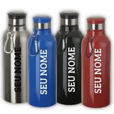 Squeeze Inox 700 ml Personalizada c/ seu nome, frase ou logo