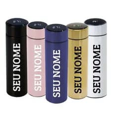 Garrafa Térmica 500ml Personalizada c/ seu nome, frase e logo