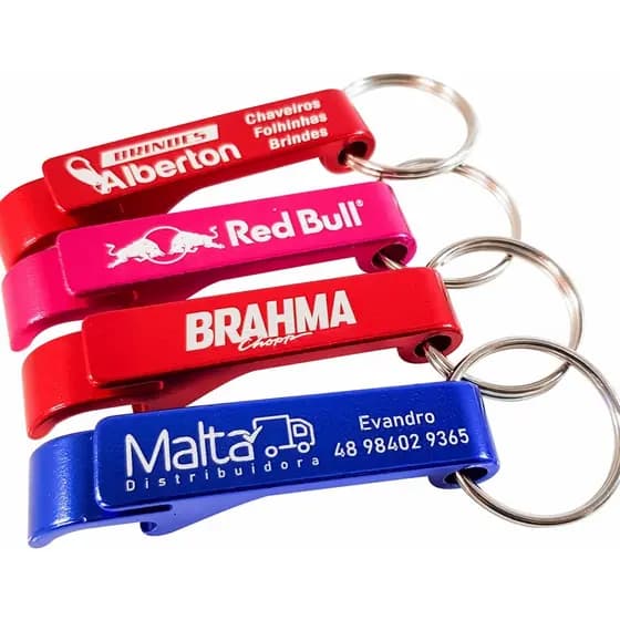 Chaveiro Abridor Personalizado c/ seu nome ou logo