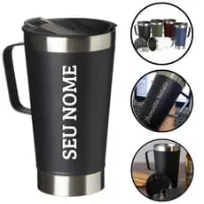Caneca Térmica 500ml Personalizada c/seu nome, frase e logo