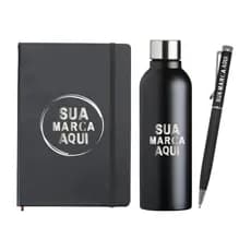 Kit Executivo 3 Peças Personalizado C/ Nome Logo