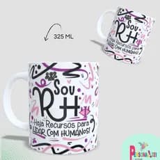 Caneca Personalizada Profissões RH Xícara Personalizada Caneca para Café Presente