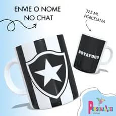 Caneca de Porcelana Personalizada Caneca Time de Futebol Alvinegro Xícara Personalizada Glorioso