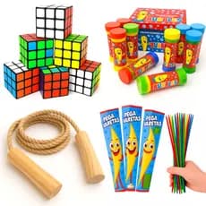 Kit 20 Brinquedos para Lembrancinha Infantil Sacolinha Surpresa Aniversário Festa Junina Prenda
