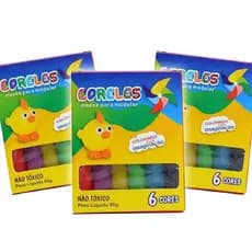 Kit 10 ~50 Massinha de Modelar  Lembrancinha Aniversário Junina Infantil Prenda Sacolinha Surpresa